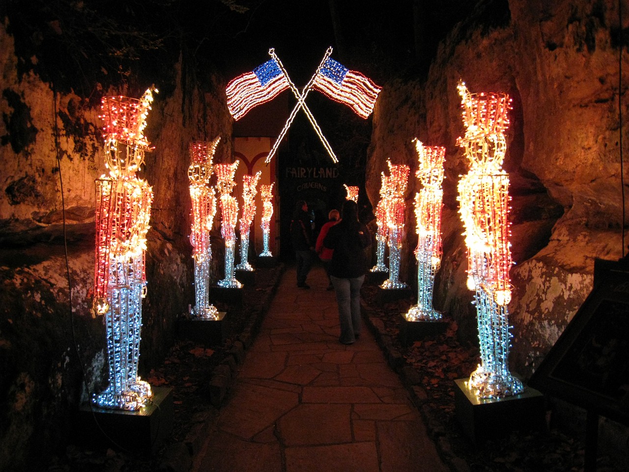 Vacation 2007-12 - Rock City 0250.jpg - Rock City outside of Chattanooga Tennessee has been a tourist attraction since 1932. I remembered seeing barn roofs painted with "See Rock City" and wanted to pay a visit to its home on Lookout Mountain. Christmas Vacation 2007-08.